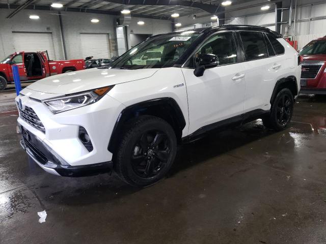 JTMEWRFV6KD520159 - 2019 TOYOTA RAV4 XSE WHITE photo 1