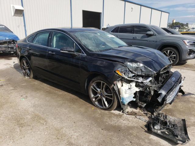 3FA6P0K95DR339382 - 2013 FORD FUSION TITANIUM BLACK photo 4