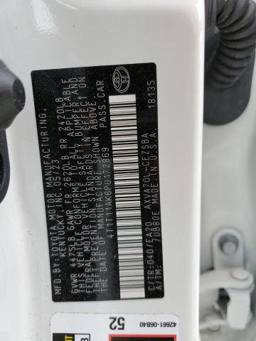 4T1T11AK6PU172869 - 2023 TOYOTA CAMRY SE NIGHT SHADE WHITE photo 13