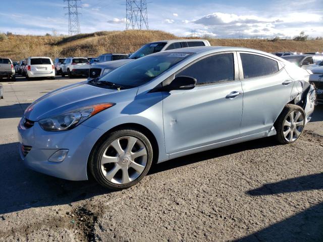 KMHDH4AEXCU252567 - 2012 HYUNDAI ELANTRA GLS BLUE photo 1