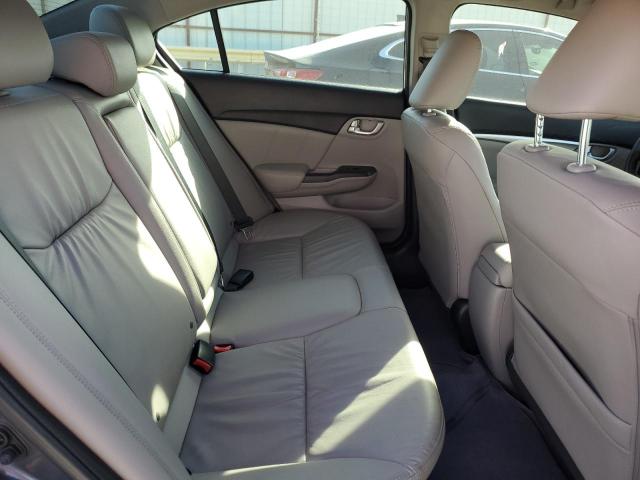 2HGFB2F95FH529973 - 2015 HONDA CIVIC EXL ნაცრისფერი ფოტო 10