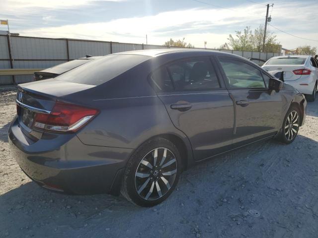 2HGFB2F95FH529973 - 2015 HONDA CIVIC EXL GRAY photo 3