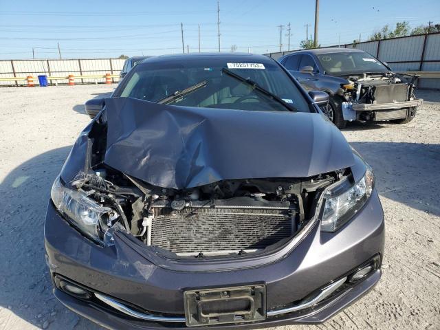 2HGFB2F95FH529973 - 2015 HONDA CIVIC EXL GRAY photo 5