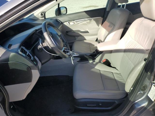 2HGFB2F95FH529973 - 2015 HONDA CIVIC EXL ნაცრისფერი ფოტო 7