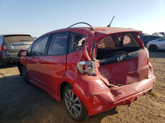 JHMGE8H56DC031710 - 2013 HONDA FIT SPORT RED photo 2