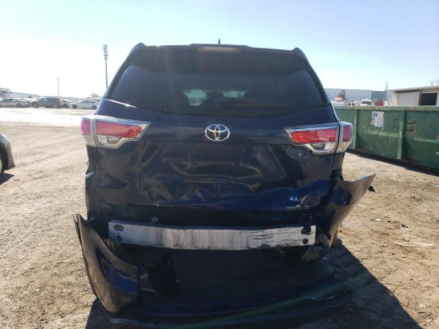 5TDJKRFH4FS107882 - 2015 TOYOTA HIGHLANDER XLE BLUE photo 6