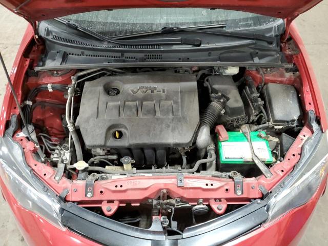 2T1BURHE4HC778482 - 2017 TOYOTA COROLLA L BURGUNDY photo 11