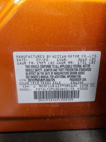 3N1CP5DV6PL555725 - 2023 NISSAN KICKS SR ORANGE photo 13