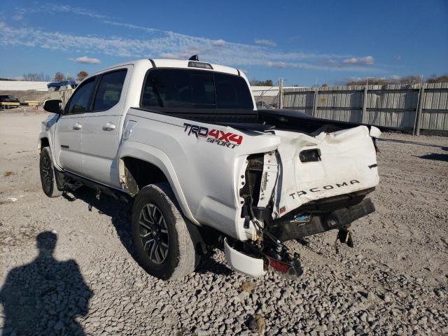 3TMCZ5AN9MM381375 - 2021 TOYOTA TACOMA DOUBLE CAB WHITE photo 2