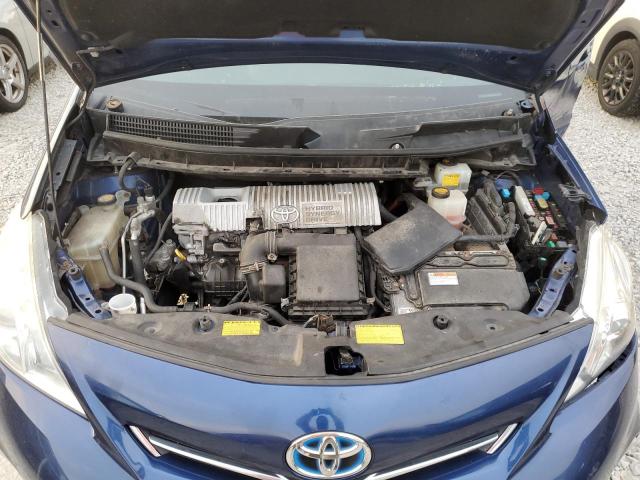 JTDZN3EU6E3304820 - 2014 TOYOTA PRIUS V BLUE photo 11