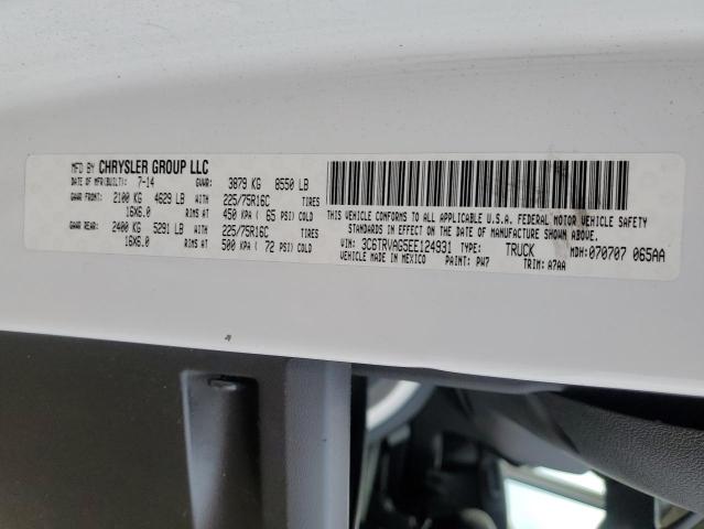 3C6TRVAG5EE124931 - 2014 RAM PROMASTER 1500 STANDARD 白色 照片 13