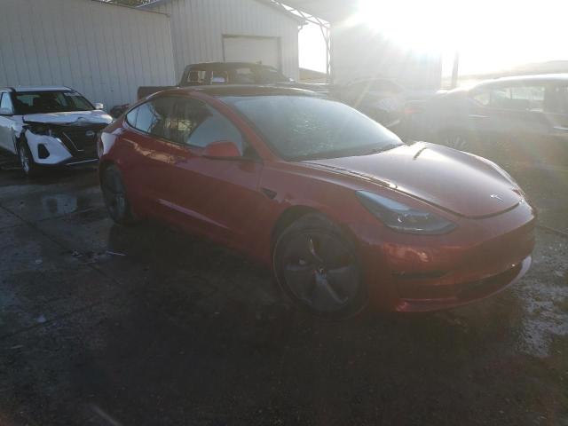 5YJ3E1EA1PF452847 - 2023 TESLA MODEL 3 RED photo 4