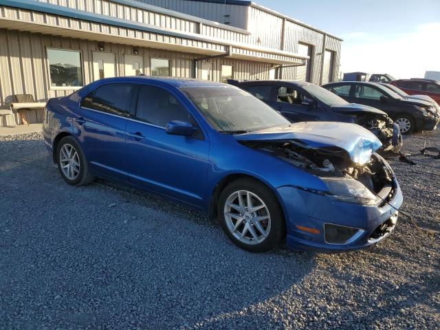 3FAHP0JA4BR218411 - 2011 FORD FUSION SEL BLUE photo 4