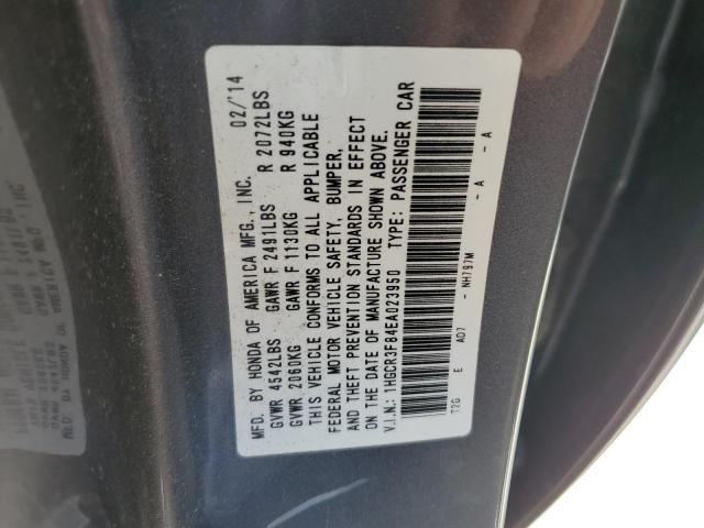 1HGCR3F84EA023950 - 2014 HONDA ACCORD EXL SILVER photo 12