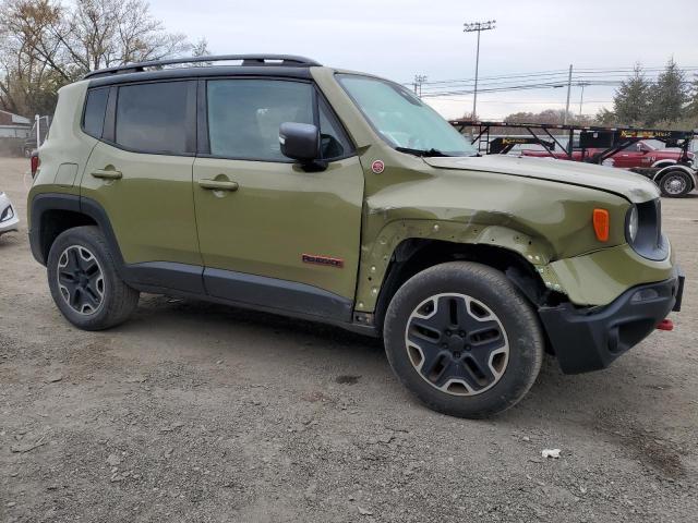 ZACCJBCT9FPB93537 - 2015 JEEP RENEGADE TRAILHAWK GREEN photo 4