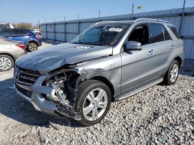 4JGDA5HB3EA349524 - 2014 MERCEDES-BENZ ML 350 4MATIC SILVER photo 1