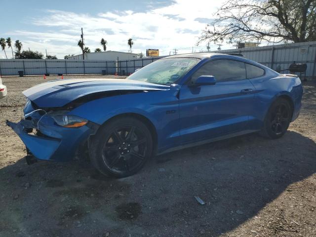1FA6P8CFXK5163223 - 2019 FORD MUSTANG GT BLUE photo 1