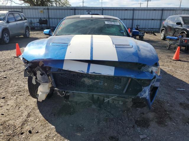 1FA6P8CFXK5163223 - 2019 FORD MUSTANG GT BLUE photo 5