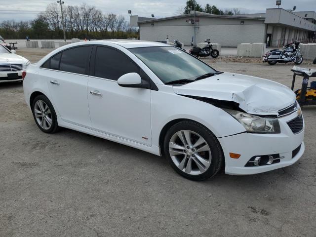 1G1PH5SCXC7151606 - 2012 CHEVROLET CRUZE LTZ WHITE photo 4