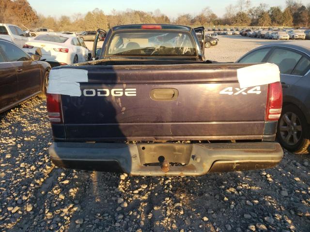 1B7GL12X72S710994 - 2002 DODGE DAKOTA BASE BLUE photo 6