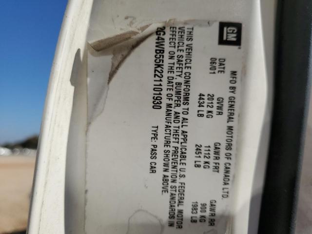 2G4WB55K221101930 - 2002 BUICK REGAL LS 白色 照片 12