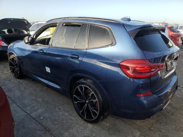 5YMTS0C02L9C47923 - 2020 BMW X3 M COMPETITION BLUE photo 2