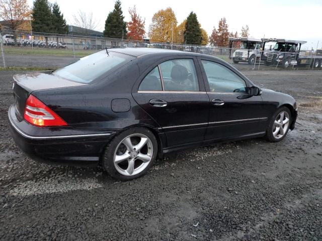 WDBRF52H06F815180 - 2006 MERCEDES-BENZ C 230 BLACK photo 3