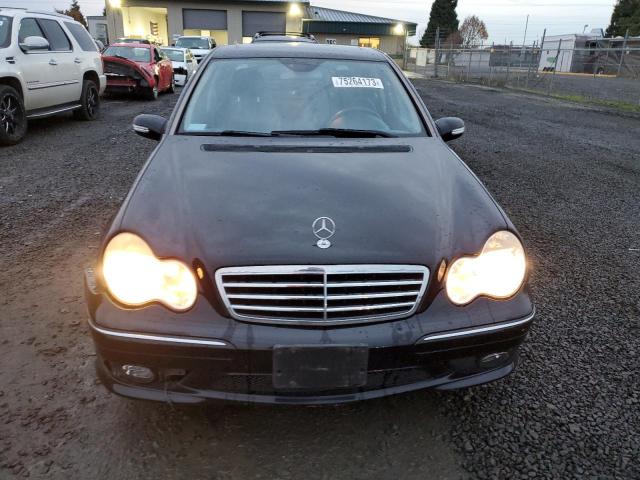 WDBRF52H06F815180 - 2006 MERCEDES-BENZ C 230 BLACK photo 5