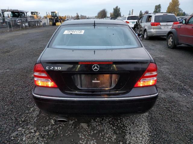 WDBRF52H06F815180 - 2006 MERCEDES-BENZ C 230 BLACK photo 6