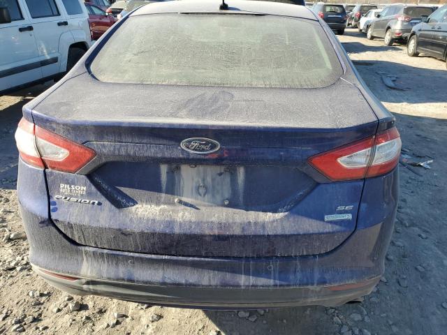 3FA6P0HD1ER163007 - 2014 FORD FUSION SE BLUE photo 6