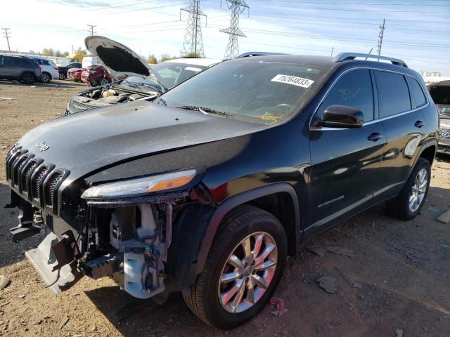 1C4PJMDS8FW668858 - 2015 JEEP CHEROKEE LIMITED BLACK photo 1