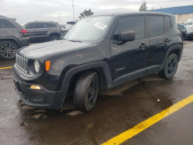 ZACCJAAB7HPF48132 - 2017 JEEP RENEGADE SPORT BLACK photo 1