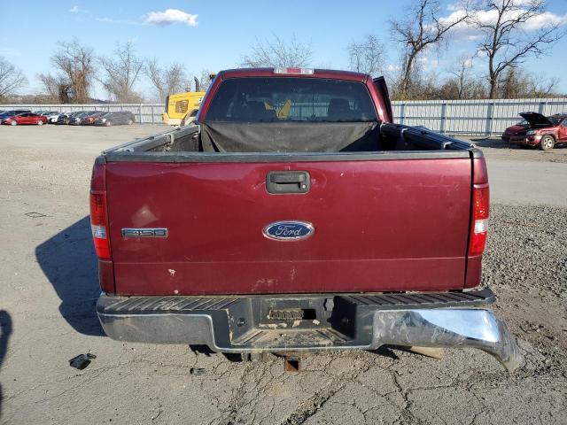 1FTPX14505FA19285 - 2005 FORD F150 BURGUNDY photo 6