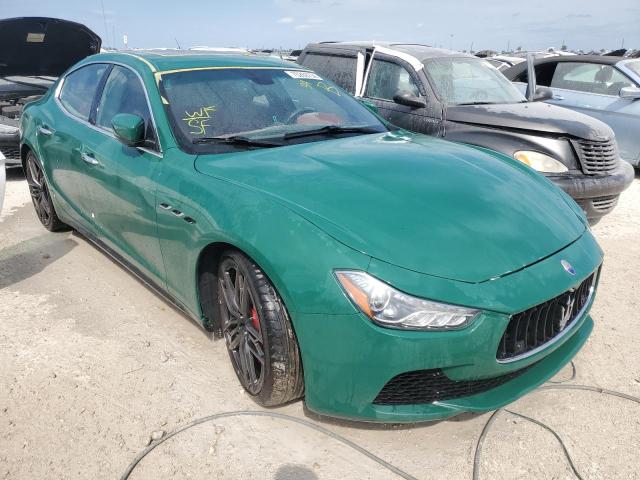 ZAM57RTA1E1091528 - 2014 MASERATI GHIBLI S GREEN photo 4