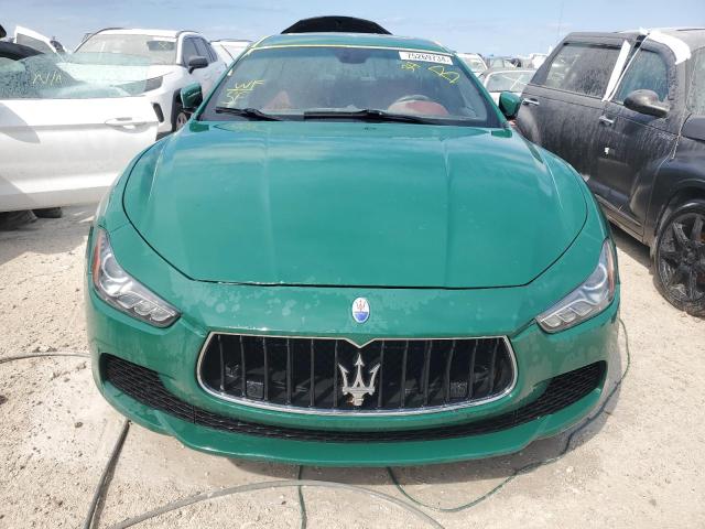 ZAM57RTA1E1091528 - 2014 MASERATI GHIBLI S GREEN photo 5