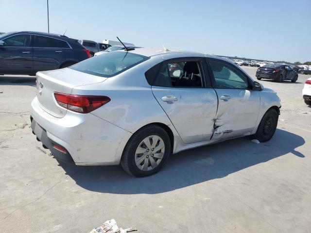 3KPA24AD9LE284649 - 2020 KIA RIO LX SILVER photo 3