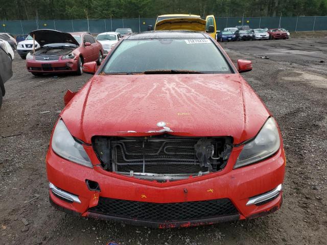 WDDGJ4HB5DF968581 - 2013 MERCEDES-BENZ C 250 RED photo 5