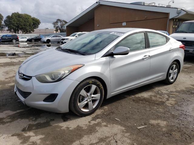 5NPDH4AEXDH347453 - 2013 HYUNDAI ELANTRA GLS SILVER photo 1