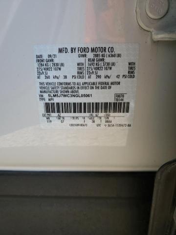 5LM5J7WC3NGL05061 - 2022 LINCOLN AVIATOR RESERVE WHITE photo 13