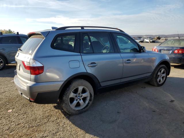 WBXPC93498WJ19606 - 2008 BMW X3 3.0SI SILVER photo 3