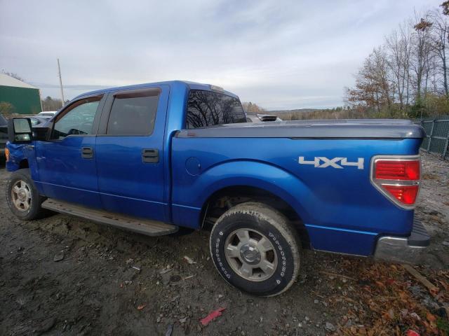 1FTFW1EF8CFA21644 - 2012 FORD F150 SUPERCREW BLUE photo 2