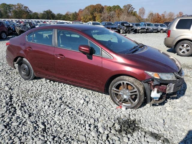 19XFB2F50FE277881 - 2015 HONDA CIVIC LX BURGUNDY photo 4