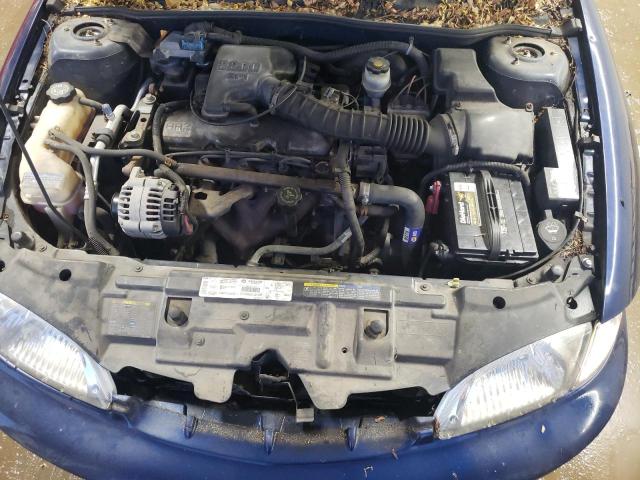 1G1JC524927403289 - 2002 CHEVROLET CAVALIER BASE BLUE photo 11