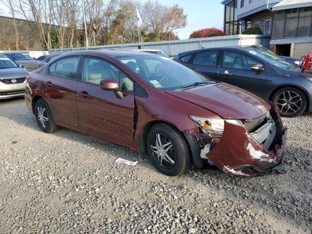 2HGFB2F57DH578571 - 2013 HONDA CIVIC LX RED photo 4