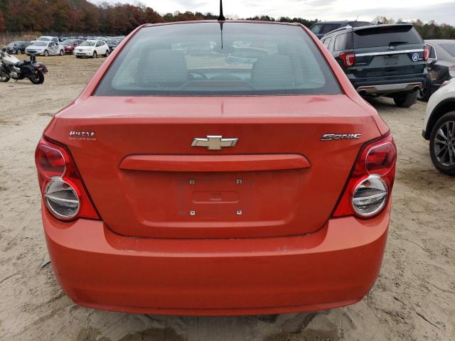 1G1JA5SH9D4133512 - 2013 CHEVROLET SONIC LS ORANGE photo 6