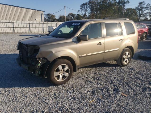 5FNYF4H56BB053346 - 2011 HONDA PILOT EXL GOLD photo 1