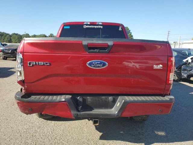 1FTEW1EGXGKF60929 - 2016 FORD F150 SUPERCREW RED photo 6