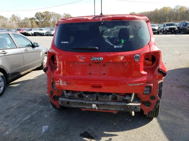 ZACCJBAB0JPG87952 - 2018 JEEP RENEGADE SPORT RED photo 6