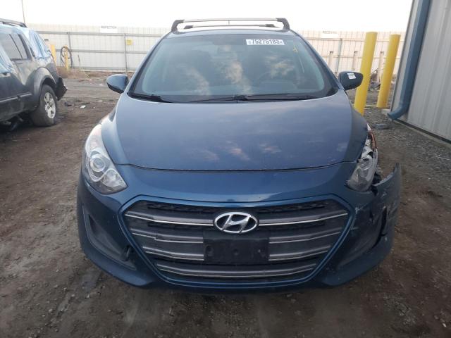 KMHD35LH5GU265230 - 2016 HYUNDAI ELANTRA GT BLUE photo 5