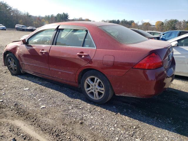 1HGCM56747A022107 - 2007 HONDA ACCORD EX RED photo 2